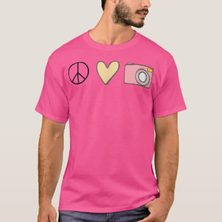 T-shirt Peace Love Photography