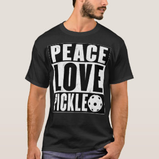 T-shirt Peace Love Pickleball comme Funny Pickleball Premi