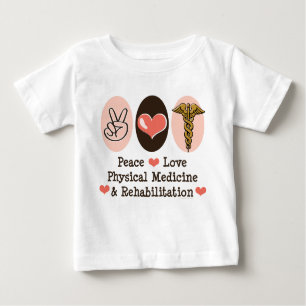 T-shirt Peace Love PM&R Long Manches Bébé