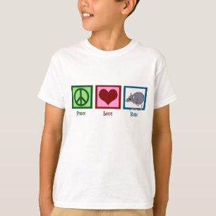 T-shirt Peace Love Rats