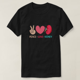 T-shirt Peace Love Rein - Néphrologie Dialyse Infirmière