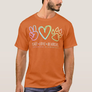 T-shirt Peace Love School Spirit, Inspirational
