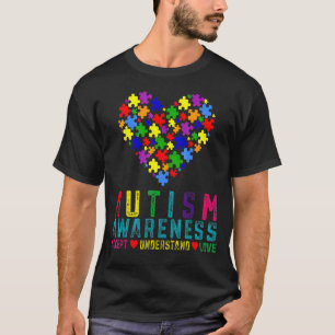 T-shirt Peace Love Sensibilisation sur l'autisme Pop It Fi