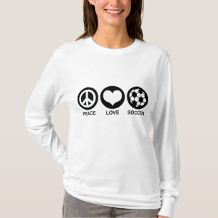T-shirt Peace Love Soccer