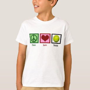 T-shirt Peace Love Tennis