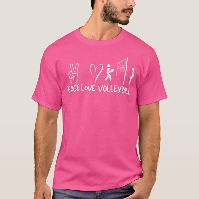 T-shirt Peace Love Volley (Devant)