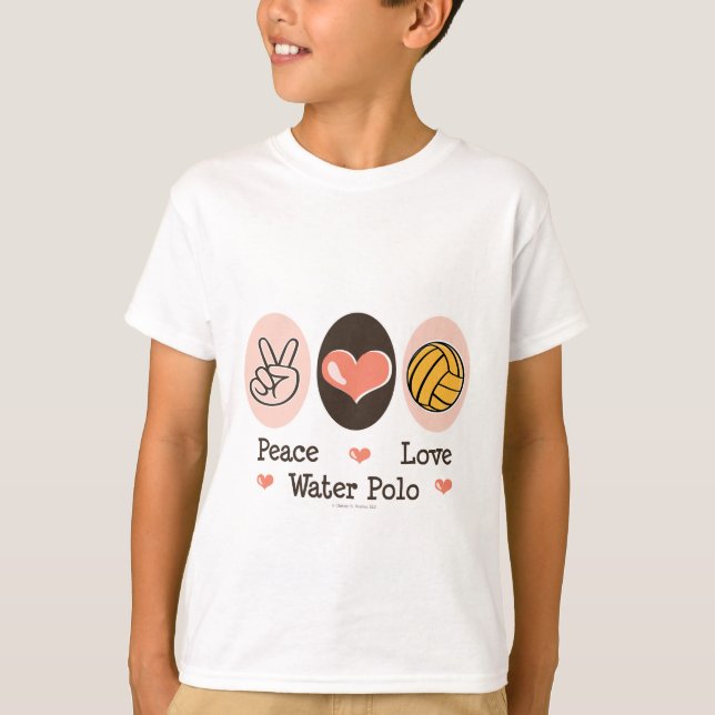 T-shirt Peace Love Water Polo Enfants Sweatshirt (Devant)