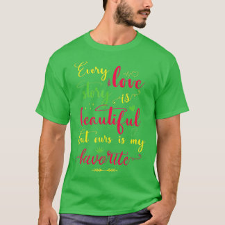 T-shirt Peace Love Xoxo Valentine's Day Couples Part