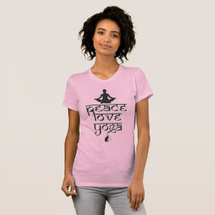T-shirt Peace Love Yoga
