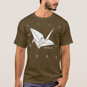 T-shirt Peace Origami Crane Japonaise
