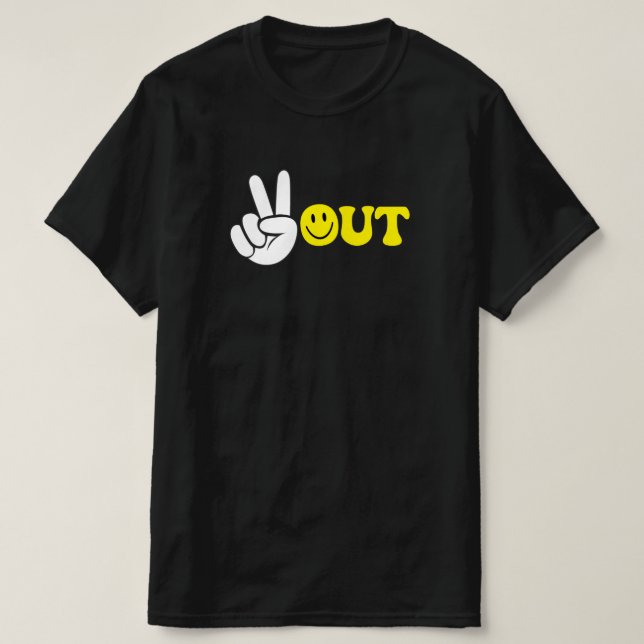 T-shirt Peace Out (Design devant)