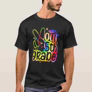 T-shirt Peace Out 5e Graduation Dernière journée de Cravat