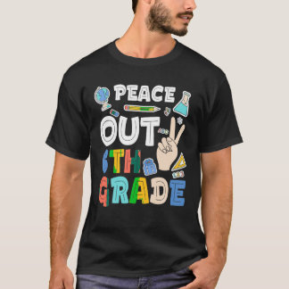 T-shirt Peace Out 6e année T chemise Sixième année