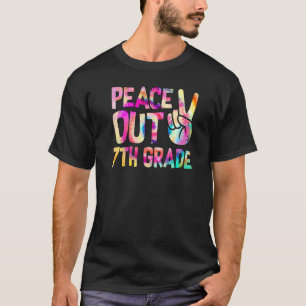 T-shirt Peace Out 7e année Bonne Dernière journée de Crava
