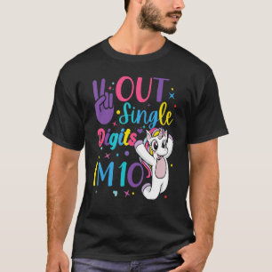 T-shirt Peace Out Chiffres Im 10 Ans 10e Anniversaire