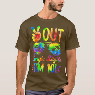 T-shirt Peace Out Chiffres Im 10 Lunettes de soleil 10ème
