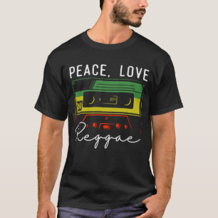 T-shirt Peace Reggae Music Love Rasta Jamaïque
