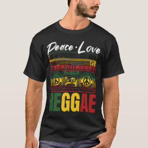 T-shirt Peace Reggae Music Rasta Jamaïque