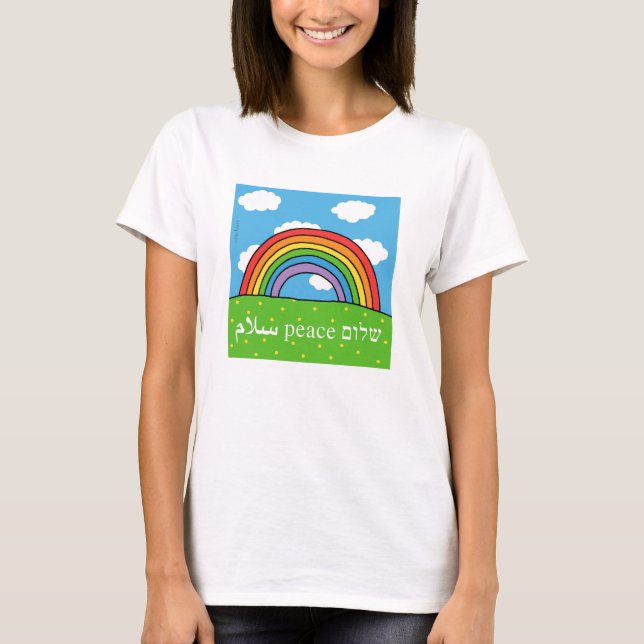 T-shirt Peace Shalom Salaam (Devant)