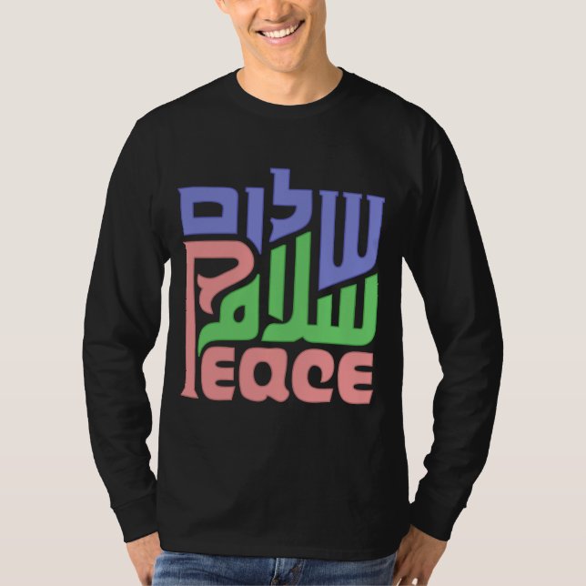 T-shirt Peace Shalom Salaam (Devant)