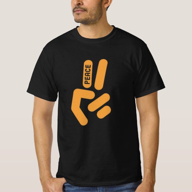 T-SHIRT PEACE SIGN  (Devant)