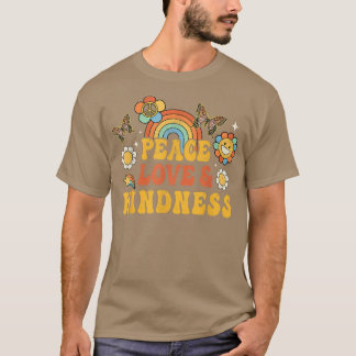 T-shirt PEACE SIGN LOVE 60s 70 Hippie Groovy Vibes Hallowe