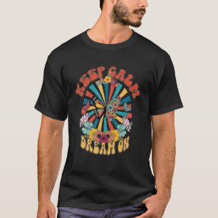 T-shirt Peace Sign Love 60s 70 Hippie Super Vibes Hallowe