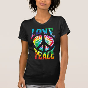 T-shirt Peace Sign Love 60S Les années 70 Tie Dye Hippie C