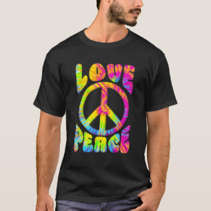 T-shirt Peace Sign Love 60S Les années 70 Tie Dye Love Pea