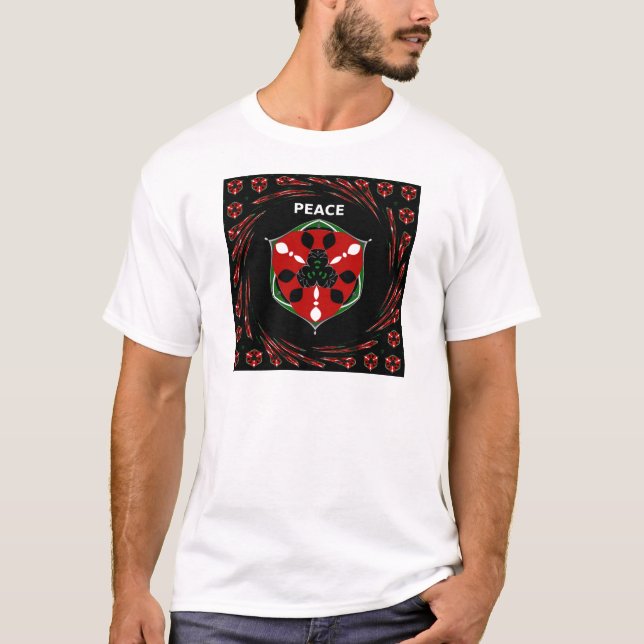 T-shirt "Peace : with Shield Emblem" (Devant)