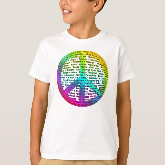T-shirt Peace World (Devant)