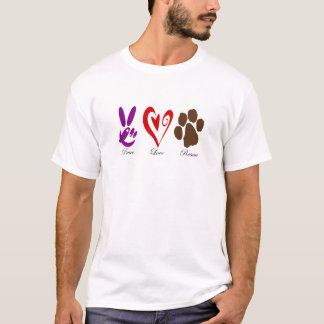 T-shirt PeaceLoveRescue