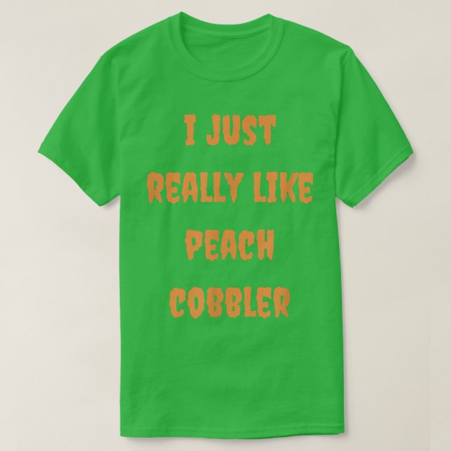T-shirt Peach Cobbler Baking Foin Baker Halloween Automne (Design devant)