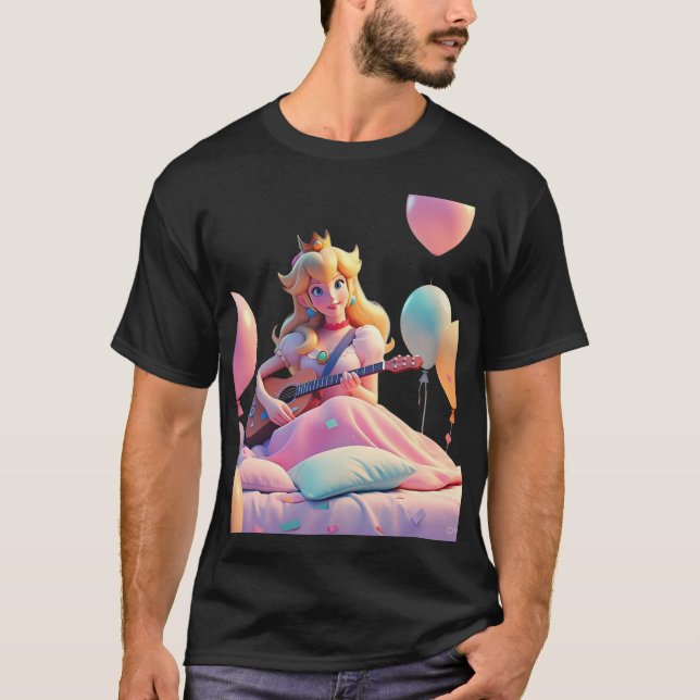 T-shirt Peach Dreams - Clairo Inspiré Lofi Album Tee (Devant)