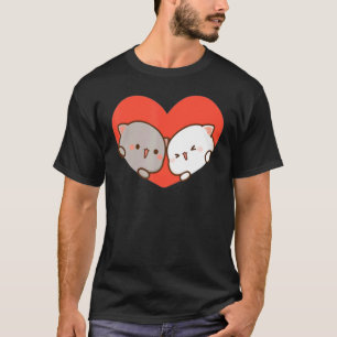 T-shirt Peach Et Goma Mochi Chat Love
