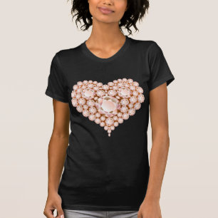 T-shirt Peach Heart Gems