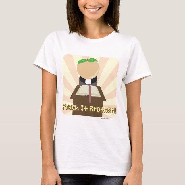 T-shirt Peach It Brother Drôle Food Cartoon (Devant)
