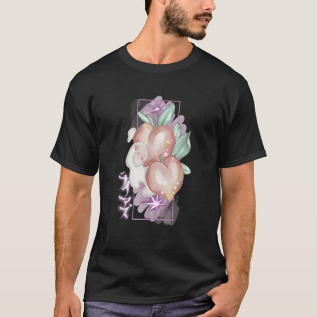 T-shirt Peach Japanese tattoo design (Devant)