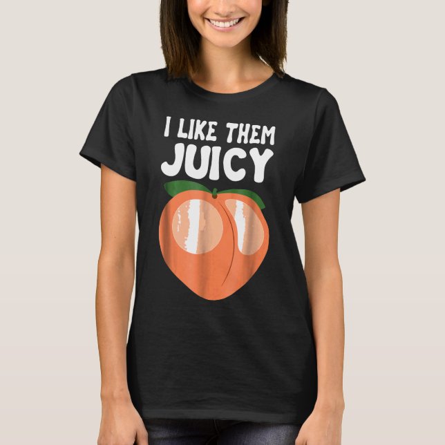 T-shirt Peach Nectarines Apricots Panier de fruits (Devant)