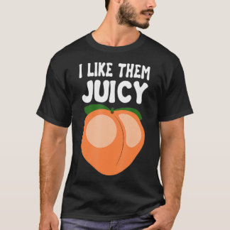 T-shirt Peach Nectarines Apricots Panier de fruits
