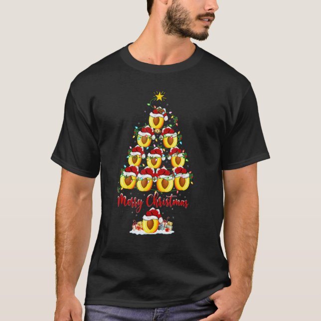 T-shirt Peaches Christmas Tree Lights Santa Peaches Xmas (Devant)