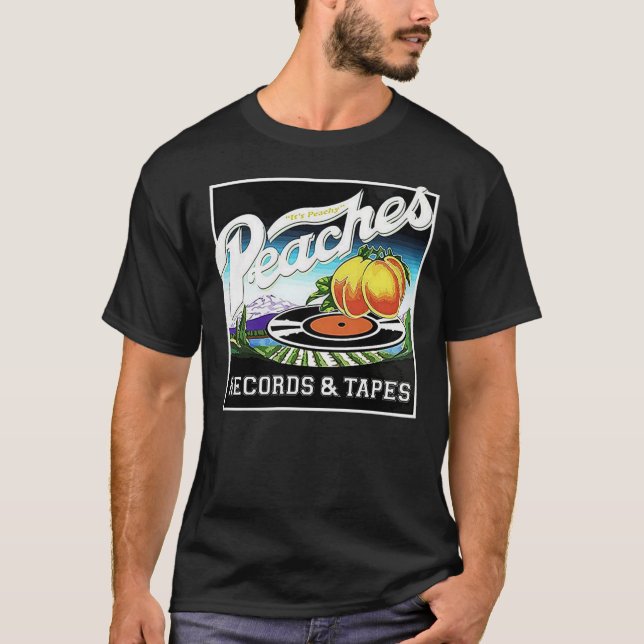 T-shirt Peaches Records &amp; Tapes - Defunct Shirt Essent (Devant)