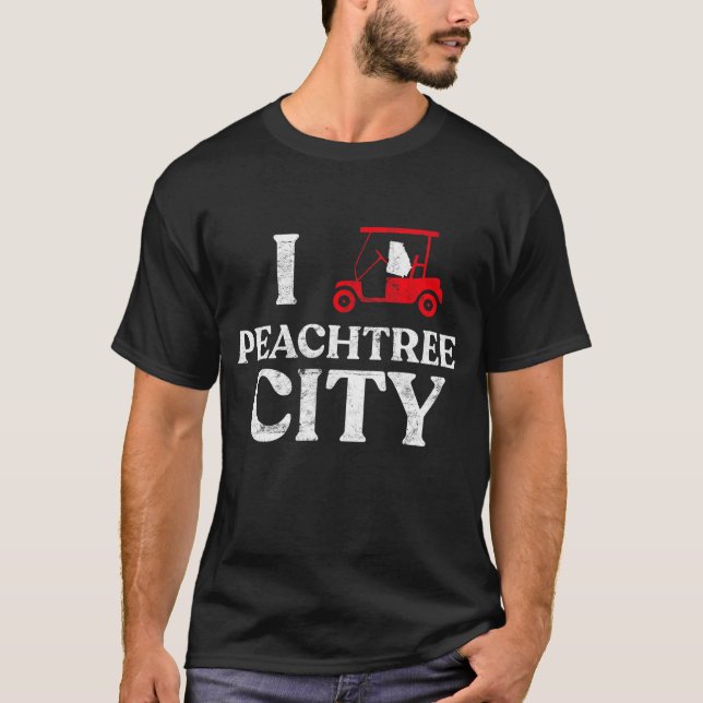 T-shirt Peachtree City GA Funny Golf Panier Georgia Tee (Devant)