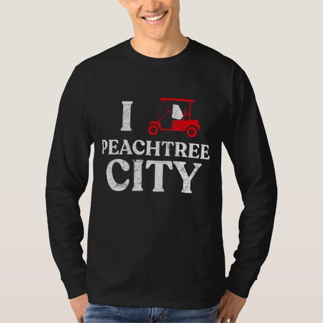 T-shirt Peachtree City GA Funny Golf Panier Georgia Tee (Devant)