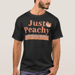 T-shirt Peachy Peaches Summer Fruit Nostalgie