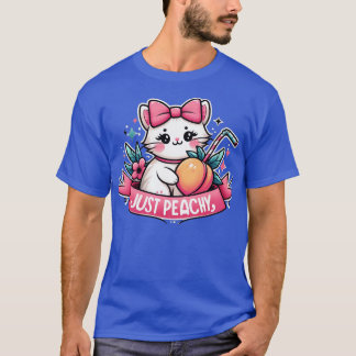 T-shirt Peachy Retro cat Peaches Fruit été