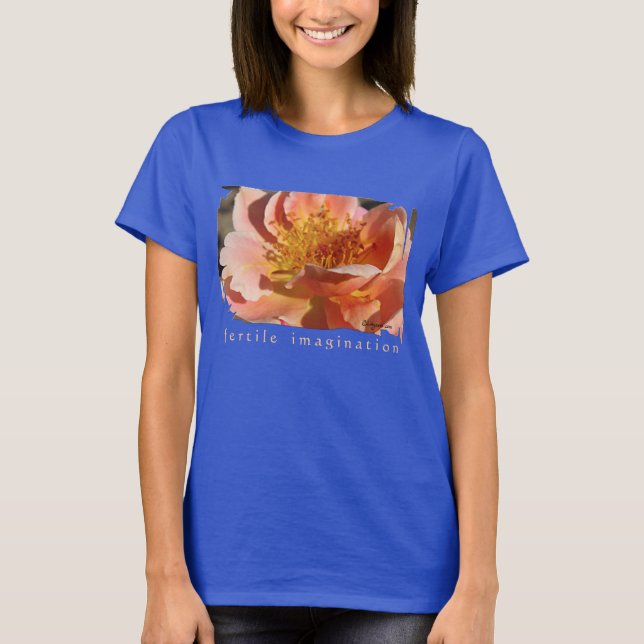 T-shirt Peachy Rose Petals (Devant)