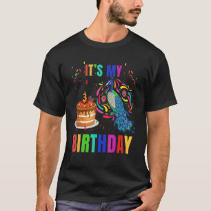 T-shirt Peacock 3e anniversaire mignon Oiseaux animal Grap