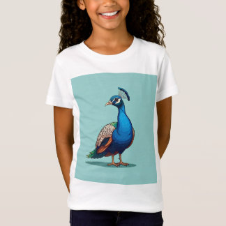T-shirt Peacock Art élégant