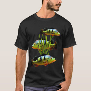 T-shirt Peacock Bass Aquarium Fish Tank Art